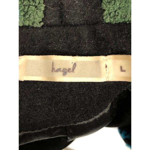 Hazel Heavy Embroidered Wool Coat Ladies Size Large - Picture 8 of 8